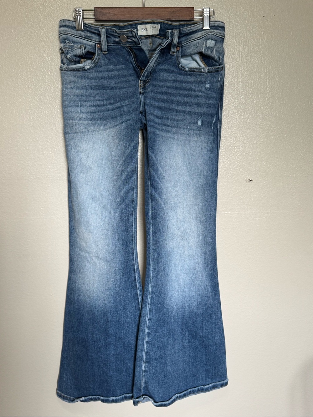 BKE Distressed Flare Jeans Size 28